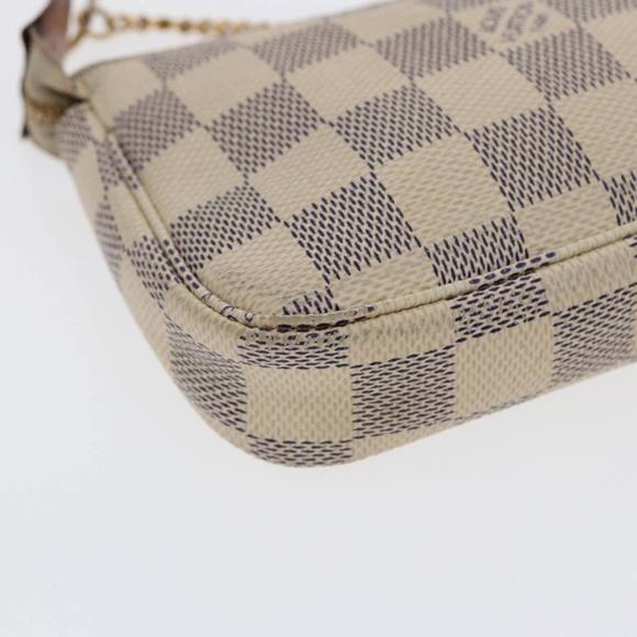 LOUIS VUITTON Damier Azur Mini Pochette Accessoires Pouch N63005 LV Auth 86634 - Picture 15 of 16